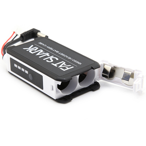 Fatshark 7.4V ชุดหูฟัง18650เคสแบตเตอรี่ Li-ion สำหรับแว่นตา FPV Dominator <span class=keywords><strong>HD2</strong></span> FSV1814/3 Drone RC สีดำ PVC - Product Image 4
