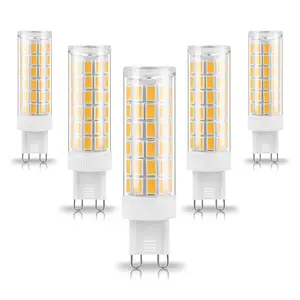 G9 bohlam Led dapat diredupkan, setara Halogen tidak berkedip untuk tempat lilin 5W 6W 7W 9W 12W 12V 110V 220V 85-265V