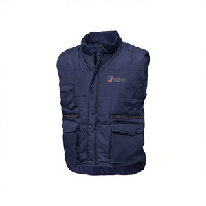 Chaleco Multibolsillos de Invierno TTAKE, Ropa de Trabajo, Talla 3XL, Gris - Product Image 2