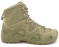 Bottes tactiques confortables et respirantes à tige haute de 8 pouces en daim noir/khaki avec semelle en caoutchouc pour les aventures en plein air