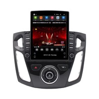 Autoradio 9,7 pouces, autoradio GPS, Carplay, Android Auto, lecteur DVD de voiture avec boutons pour Ford Focus 2012-2017