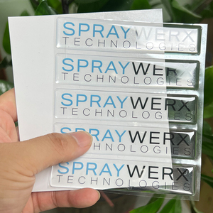High Quality Custom Luxury Clear 3D Printed Resin Dome Epoxy Stickers, Strong Self-Adhesive <b>Waterproof</b> <b>Labels</b> - Product Image 4
