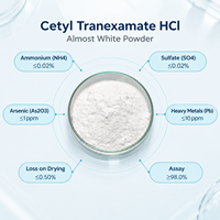 Cetyl Tranexamate HCl 98% Derivatif Asam Traneksamat yang Larut dalam Minyak, Bahan Baku Kosmetik untuk Serum dan Krim Pencerah