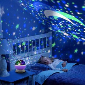 <span class=keywords><strong>Prix</strong></span> concurrentiel couleur changeante led veilleuse lune étoile projecteur veilleuse - Product Image 3