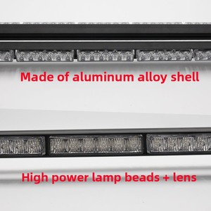 Dépanneuse d'alarme de voiture 12V/24V avec aimant fort longue rangée jaune LED plafonnier clignotant accessoires extérieurs accessoire - Product Image 3