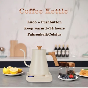 Kingze LED Display <strong>Temperature</strong> <strong>Control</strong> Pour Over Electronic Coffee Tea <strong>Kettle</strong> 0.9L Stainless Steel Fast Boiling Gooseneck <strong>Kettle</strong> - Product Image 4