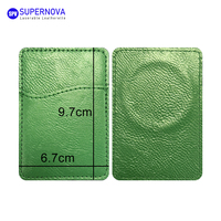 Porte-cartes magnétique en cuir PU pour téléphone, gravure laser personnalisée, couleurs et tailles sur mesure, OEM/ODM disponible