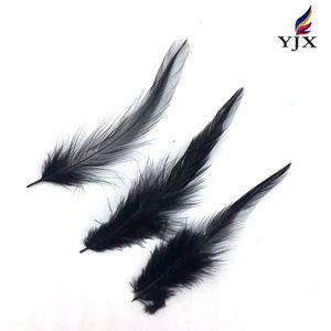 Vente en gros de selle, plumes de coq noir pour l'artisanat, plumes de <span class=keywords><strong>cou</strong></span> de faisan naturelles, pendentif bricolage, boucles d'oreilles attrape-rêves - Product Image 4