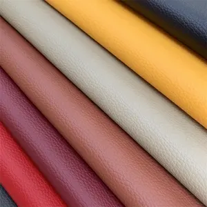 Đa Màu Sắc Embossed Faux Leather Tấm Rexine Vải Cho Nội Thất Uphlostery Sofa Ghế Nội Thất 1.0 Mm * 54 "Inch * 40 M/Cuộn