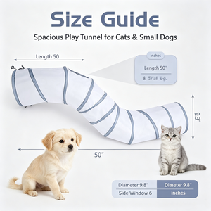 Pet Tunnel Cat Tunnel Dog Tunnel Outdoor Cat Enclosure Catio Mesh Cat Tunnel Enclosure Foldable Pet Tunnel <b>Tent</b> Backyard Play - Product Image 2
