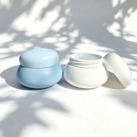 Pot cosmétique en plastique de forme unique avec couvercle, 50g, 100g, 200g, vide, pour crème, gommage visage et corps, masque, emballage de soins de la peau