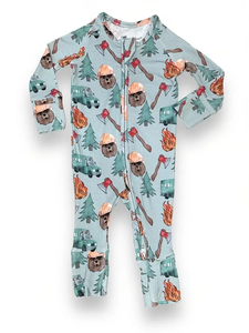 Venta al por Mayor de Peleles de Manga Larga de Alta Calidad para Bebés Recién Nacidos, <span class=keywords><strong>Ropa</strong></span> de Algodón de Bambú, Pelele para Bebé Niño con Volantes - Product Image 4