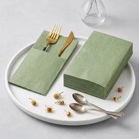 Rouleau de Matière Première pour Serviettes de Table en Papier Airlaid Non Tissé de Qualité Alimentaire pour Restaurants et Hôtels