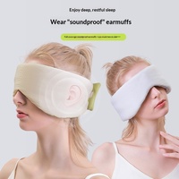 Masker Mata Anti Cahaya Berbahan Serat Viscose Baru dengan Suhu Ganda, Model Kapsul Luar Angkasa, Menutupi Sepenuhnya, Peredam Kebisingan, Pelindung Mata, Minimalis