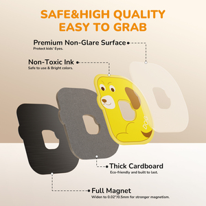 Joycat 玩具磁性字母数字可爱动物字母冰箱贴适合幼儿儿童教育拼写学习游戏 - Product Image 2