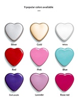 Boîte en fer blanc en forme de cœur, diverses couleurs, écologique, pour emballage alimentaire, bougies, boucles d'oreilles, bijoux, thé, bonbons, chocolat