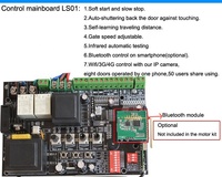 Haupt steuer karte für automatischen Tor öffner AC-Schiebe tor motor Bluetooth-Controller-Karte
