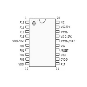 Chip de Sonido de Bajo Costo de Nueve Chips Serie N588D, Chip de Reproducción de Voz para Alarma de Seguridad, Fabricante OEM - Product Image 3