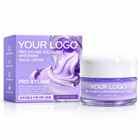 Crème Visage Anti-Âge et Raffermissante au Collagène Pro-Xylane, Blanchissante, Sous Marque Privée Personnalisée, pour Peaux Sèches