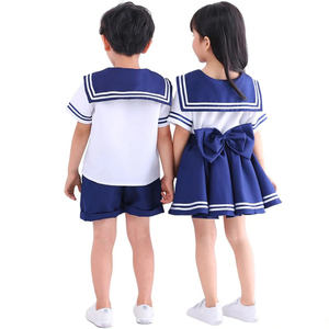 Nouvelle école bébé fille primaire école japonaise basique fermeture éclair <span class=keywords><strong>marin</strong></span> JK uniforme porter Costume chemises école fille jupe courte - Product Image 4
