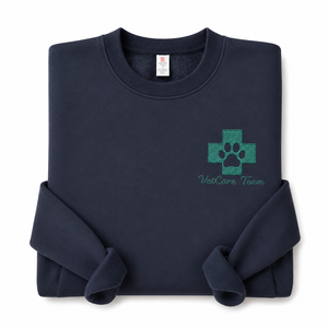 Sudadera Personalizada con Bordado <span class=keywords><strong>para</strong></span> Equipo Veterinario, con Logotipo de Huella de Pata Cruzada <span class=keywords><strong>en</strong></span> el Pecho Izquierdo, Uniforme <span class=keywords><strong>para</strong></span> Personal de Hospital Veterinario - Product Image 4