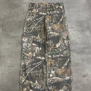 Wholesales 100% Cotton Camo Print Elastic Mid <b>Jogging</b> <b>Cargo</b> <b>Pant</b> Men Customized Zip Straight Sporty XL Hip Hop OEM Service - Product Image 1