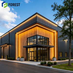 อาคารโครงสร้างเหล็กสำเร็จรูป ได้รับการรับรองมาตรฐาน CE/ISO9001 ทนทาน หลายชั้น โครงสร้างกริดระยะยาว สำหรับคลังสินค้าและโรงงานหนัก - Product Image 1