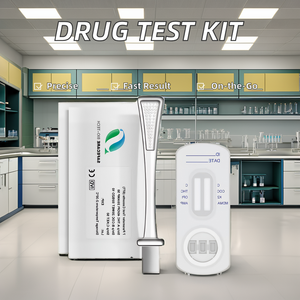THC COC AMP MET 구강 타액 신속 검사 키트 플라스틱 수동 힘으로 만든 병리학 분석 장비 - Product Image 3
