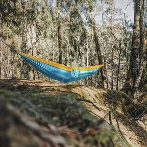 Venta al por mayor de buena calidad logotipo personalizado OEM portátil ultraligero camping paracaídas columpio hamaca tienda de campaña para dormir camping multiusos - Product Image 4