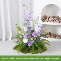 Bunga Buatan Rumput Persia Chamomile Lavender Dekorasi Pernikahan Lanskap Dalam Ruangan Bunga Ungu Taman Pajangan Jendela Sudut