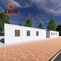 Cbox, maison préfabriquée en acier moderne, écologique, portable, bureau collectif, dortoir, appartement avec toilettes, maison conteneur détachable