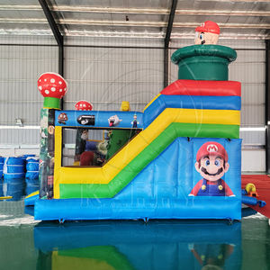 Jouets gonflables de dessin animé, château gonflable, aire de jeux gonflable avec toboggan, château gonflable combiné avec mur d'escalade - Product Image 4
