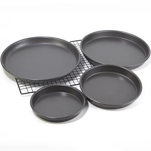 Thickened Hard Anodized Aluminum Alloy Pizza Pan Non Stick Deepened 6 7 8 9 10 11 12 Inch Round For Pizza Cold Noodles Steamed - Product Image 1