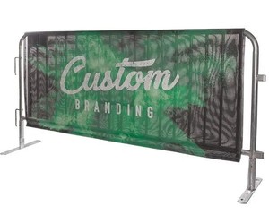 Custom Logo Portable Barrier Event Fence <b>Road</b> Advertising Crowd Control Barricade Cover for Trade Shows Banners Product Category - Product Image 1