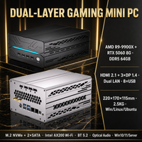 Mini PC MV10 AMD R5-7600X R7-7700 R9-7900X RTX4060 8GB DDR5 64GB M.2 SATA Dual LAN 2.1 Windows 11 Linux Ubuntu