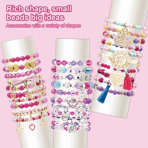 Perles artisanales pour enfants, <span class=keywords><strong>kit</strong></span> <span class=keywords><strong>de</strong></span> fabrication <span class=keywords><strong>de</strong></span> collier, <span class=keywords><strong>de</strong></span> <span class=keywords><strong>bracelet</strong></span>, <span class=keywords><strong>de</strong></span> perles pour petites filles - Product Image 4