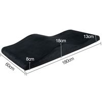 Matelas de massage incurvé en velours pour lit d'extension de cils, qualité supérieure pour salon de beauté