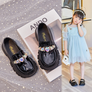 Spring and Autumn New Style Girls <b>Shoes</b> Fashion Big Girls <b>Shoes</b> Children Princess <b>Soft</b> Soles Loafer Single <b>Shoes</b> - Product Image 3