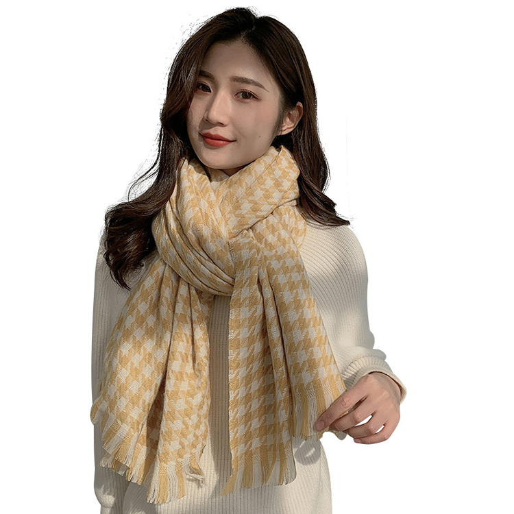 Женские толстые шарфы из полиэстера с бахромой, очень длинные теплые женские шарфы, красивый зимний шарф с бахромой для женщин