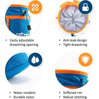 Sac de craie personnalisé avec boule de craie ceinture mousqueton clip brosse boucle et poches zippées pour escalade bloc gymnastique