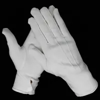 Pure Cotton Hand Gloves with Ribs Snap