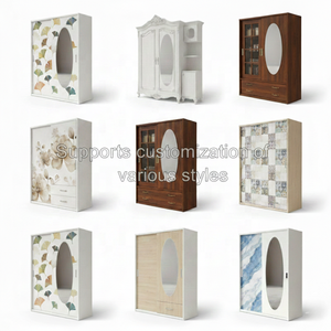 Armário de Aço Industrial Retrô com Prateleiras Reforçadas, Armário de Metal Vintage para Decoração Clássica de Casa - Product Image 5