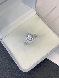 14k 0.5CT Fine Jewelry Moissanite Stone <b>Rings</b> <b>Men</b> Women Round Diamond Wedding <b>Rings</b> - Product Image 5