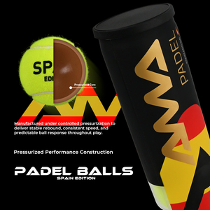 Pelotas de Pádel de Caucho Crudo Presurizado, Alto Rendimiento, Competición Profesional, OEM <span class=keywords><strong>AMA</strong></span>, Modelo España - Product Image 2