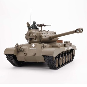 Henglong 3838-1 1/16 US M26 <span class=keywords><strong>Pershing</strong></span> 7.0 RTR RC Panzer 2.4G TK7.0 BB IR Kampf-Rauch-Sound-Effekte Metall-Laufwerkskörper 7.4V 1800mAh 320° Drehbarer Turm - Product Image 5
