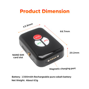 New Product P02L Walkie Talkie Smart 4G GPS Tracker Card 4G Wireless GPS Tracker With Global Intercom - Product Image 5