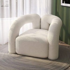 Fauteuil de salon moderne et luxueux Chaise de salon de loisirs Chaise de salon inclinable Club Nordic Leisure Boucle Chairs - Product Image 4