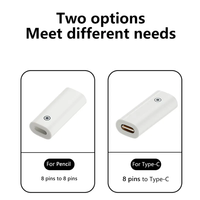 Convertisseur femelle Lightn léger populaire Port 8 broches vers adaptateur type-c connecteur de charge pour pièces de rechange de tampon crayon intelligent