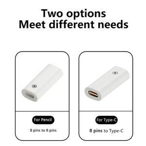 Convertidor hembra Lightn ligero Popular, puerto de 8 pines A <span class=keywords><strong>Adaptador</strong></span> tipo C, Conector de <span class=keywords><strong>carga</strong></span> para repuestos de almohadilla, lápiz inteligente - Product Image 4