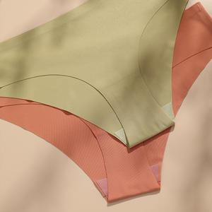 Ropa interior sin costuras de seda de hielo <span class=keywords><strong>explosiva</strong></span>, entrepierna de algodón para mujer, transpirable, Sexy, Simple, deportes, Yoga, <span class=keywords><strong>chica</strong></span>, triángulo, cintura baja - Product Image 3